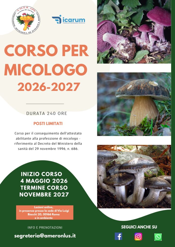 Corso professionale per Micologo